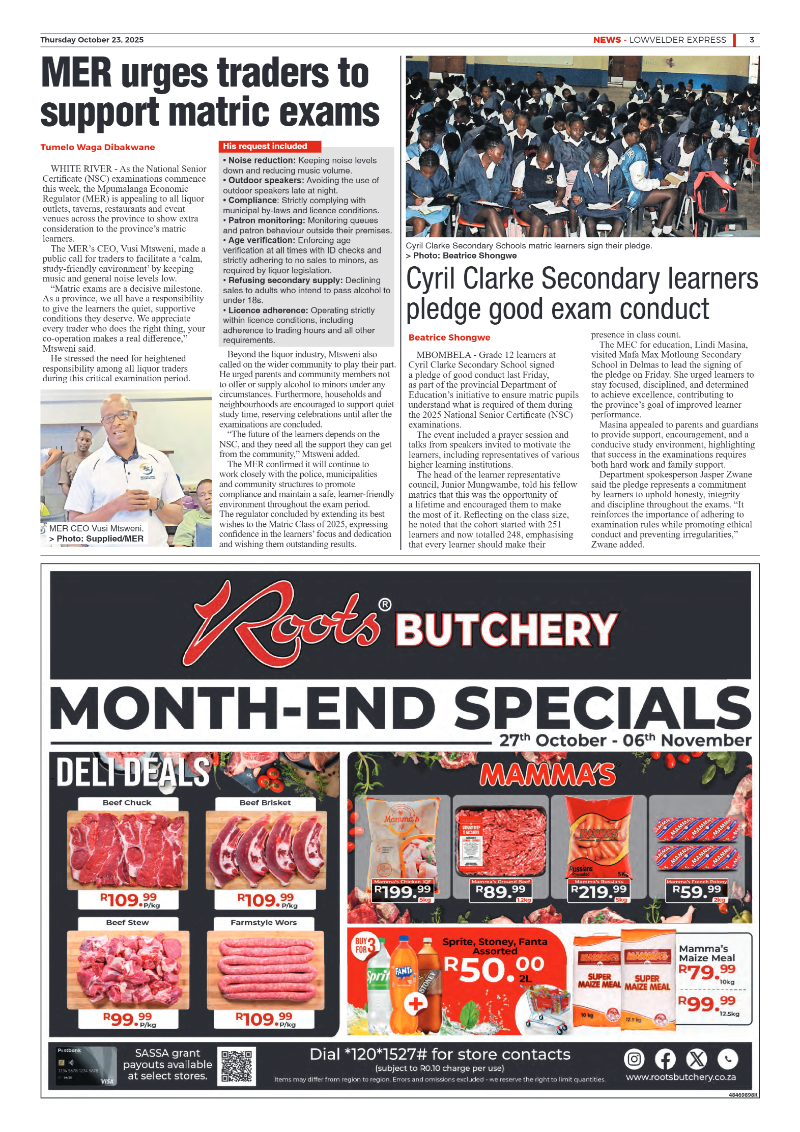 Lowvelder Express 23 October 2025 page 3