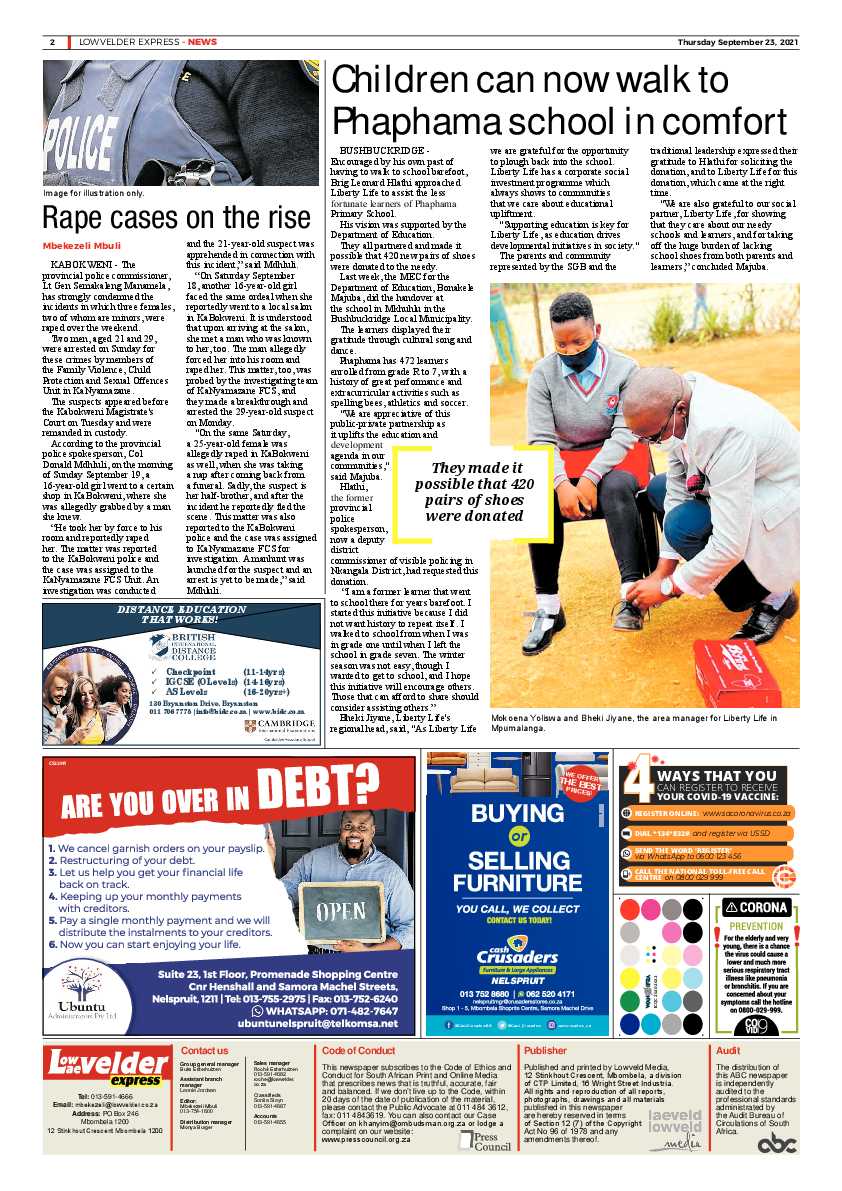 Lowvelder Express 23 September 2021 page 2