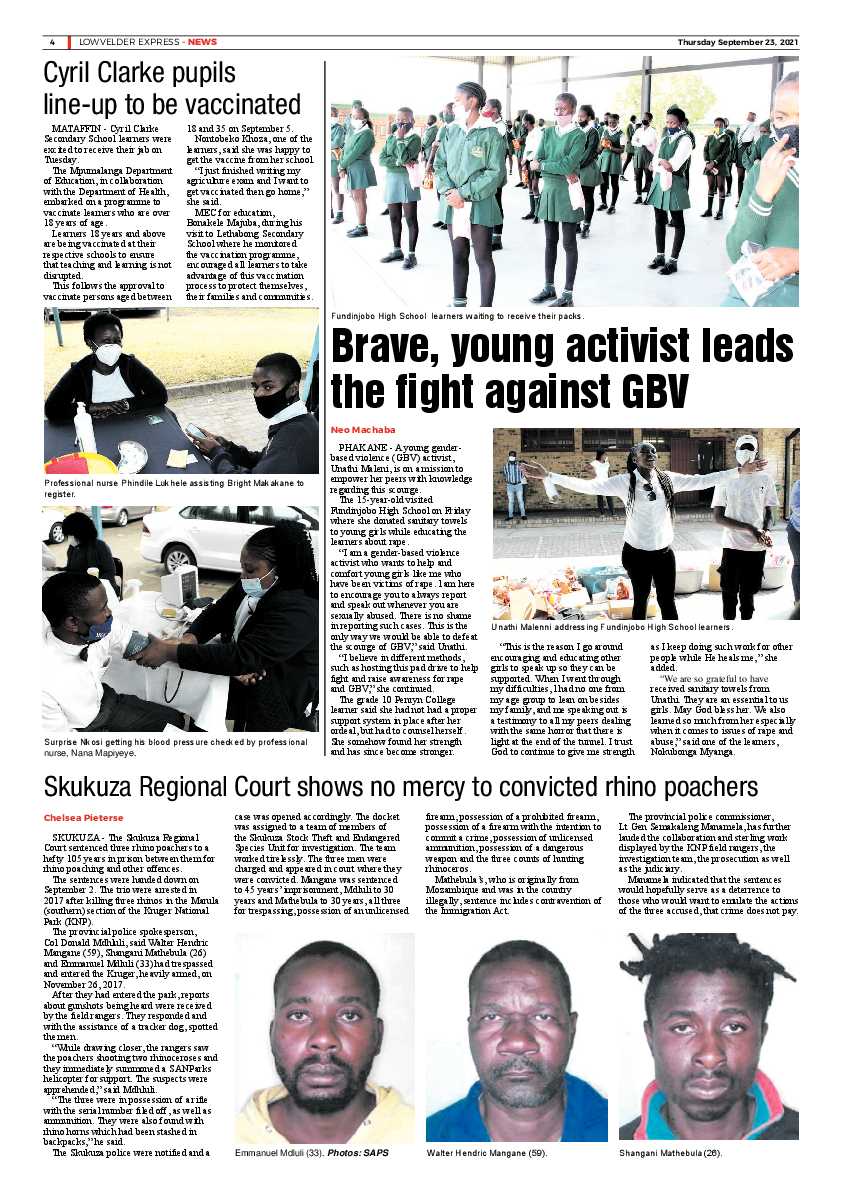 Lowvelder Express 23 September 2021 page 4