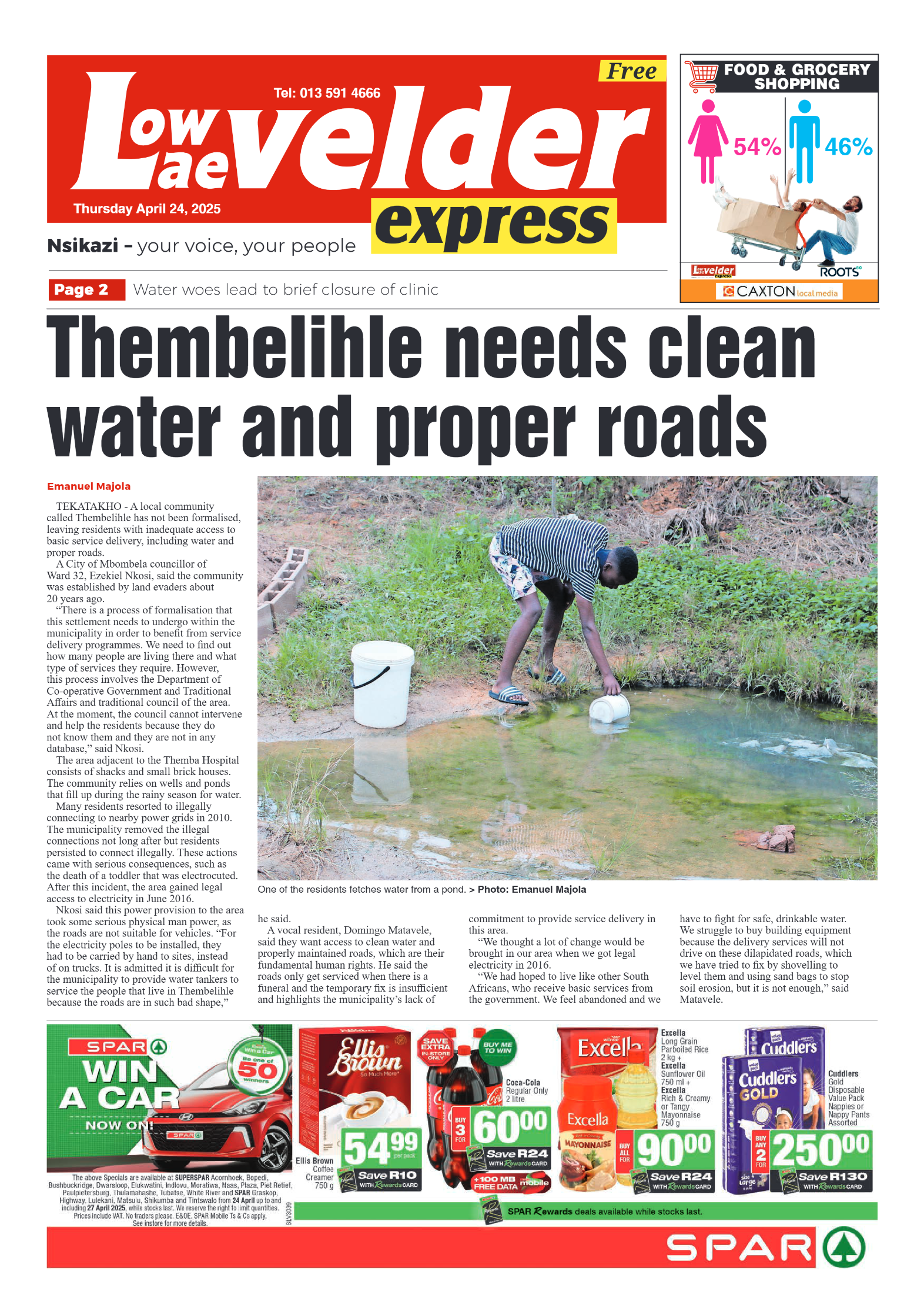 Lowvelder Express 24 April 2025 page 1