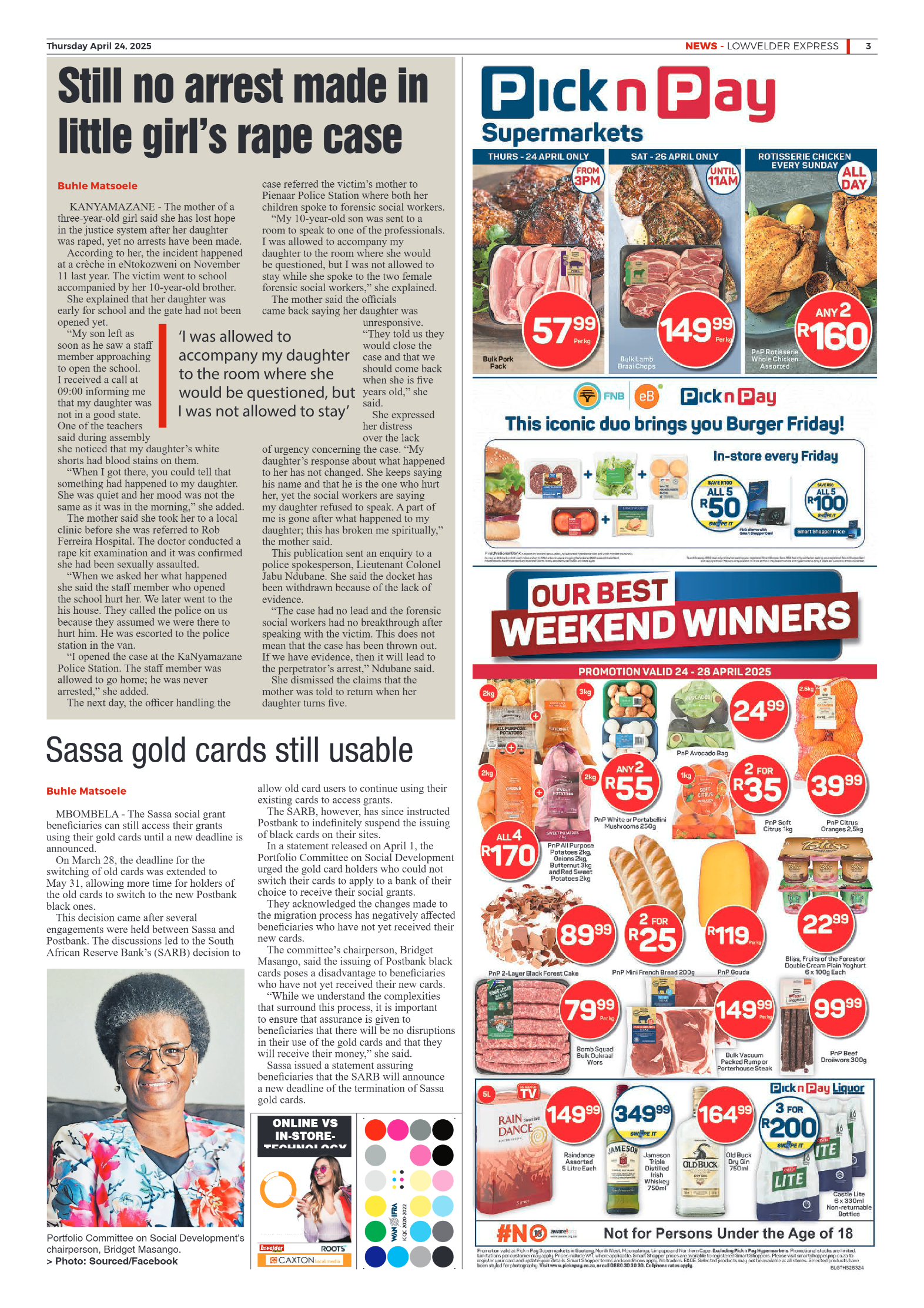 Lowvelder Express 24 April 2025 page 3