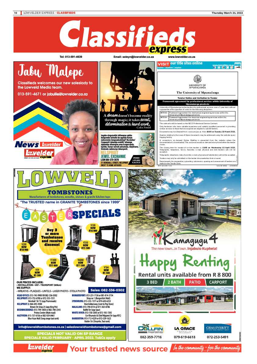 Lowvelder Express 24 March 2022 page 10