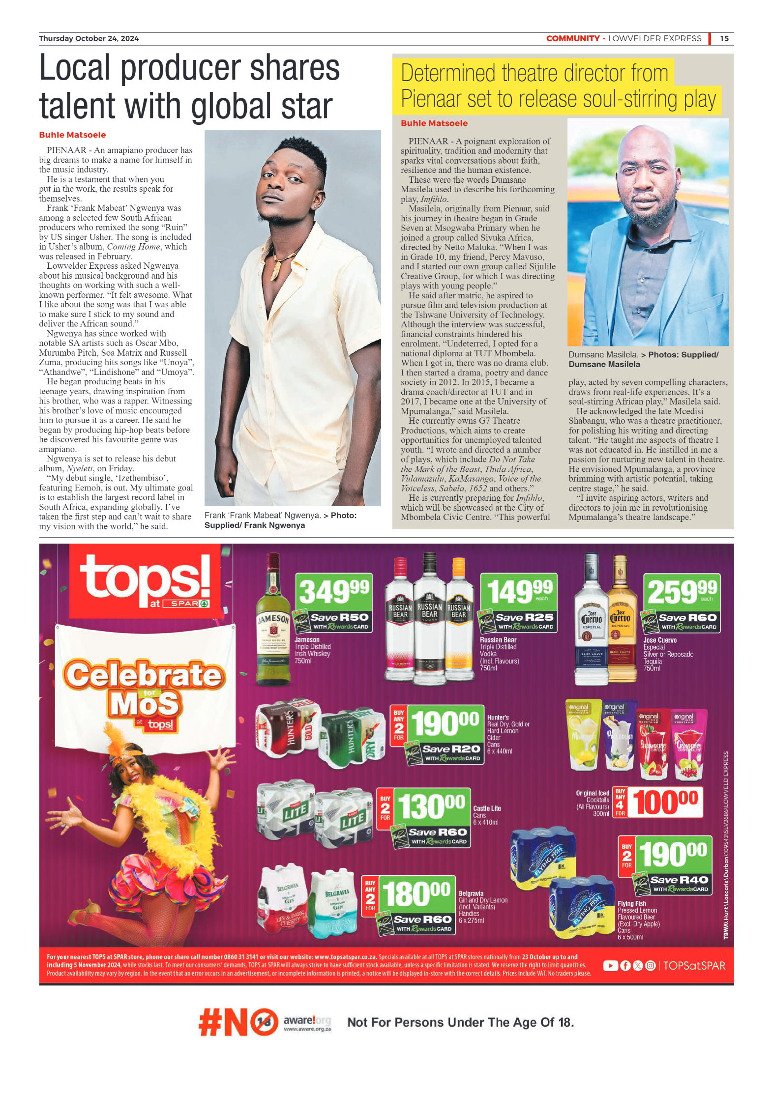 Lowvelder Express 24 October 2024 page 15