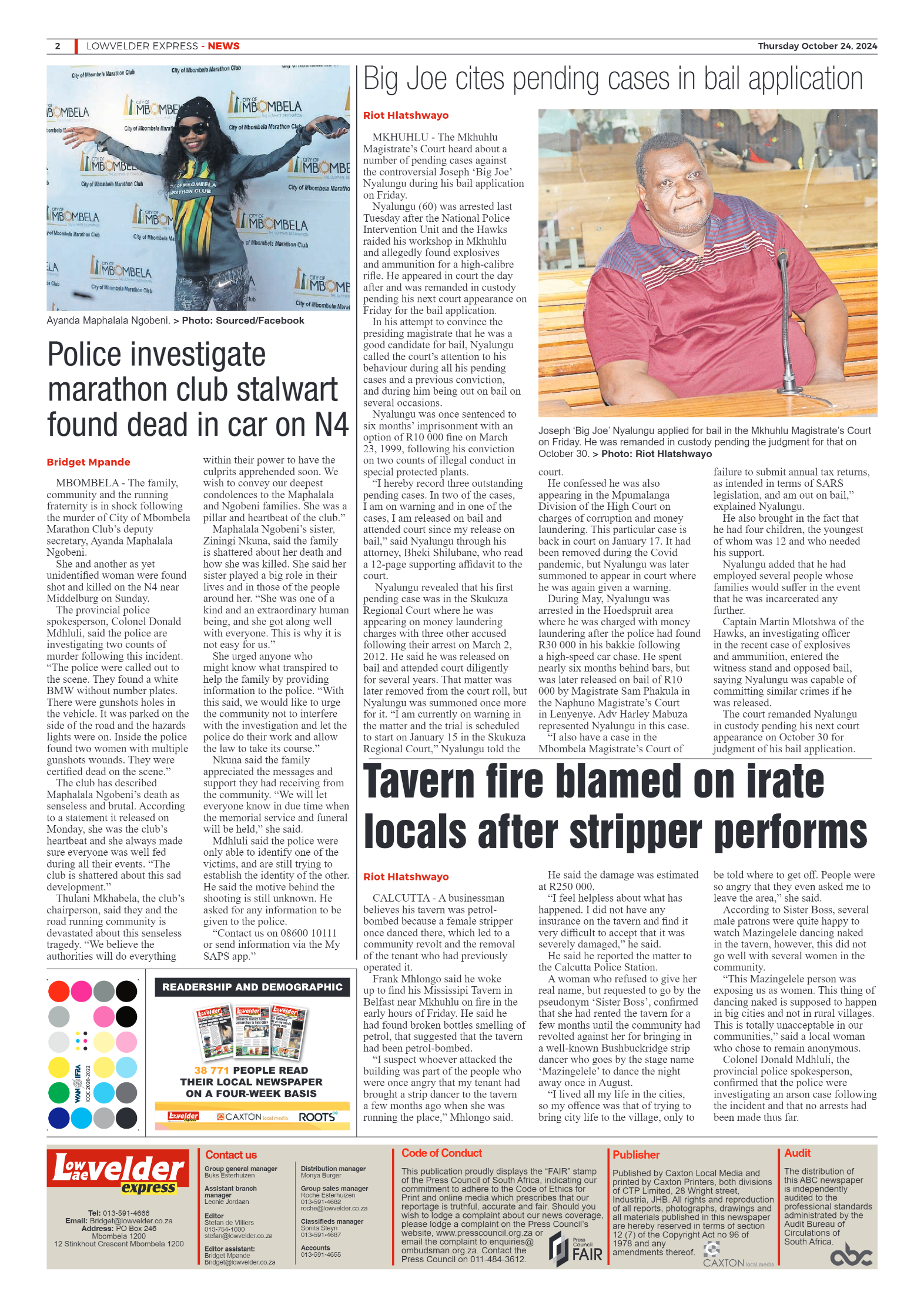 Lowvelder Express 24 October 2024 page 2