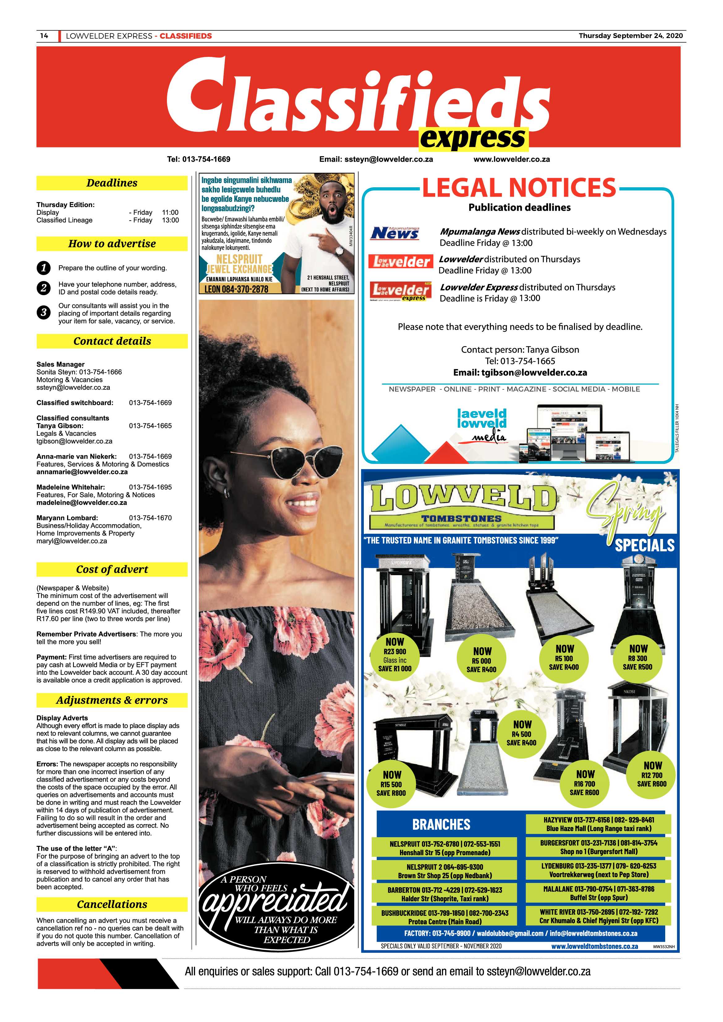Lowvelder Express 24 September 2020 page 14