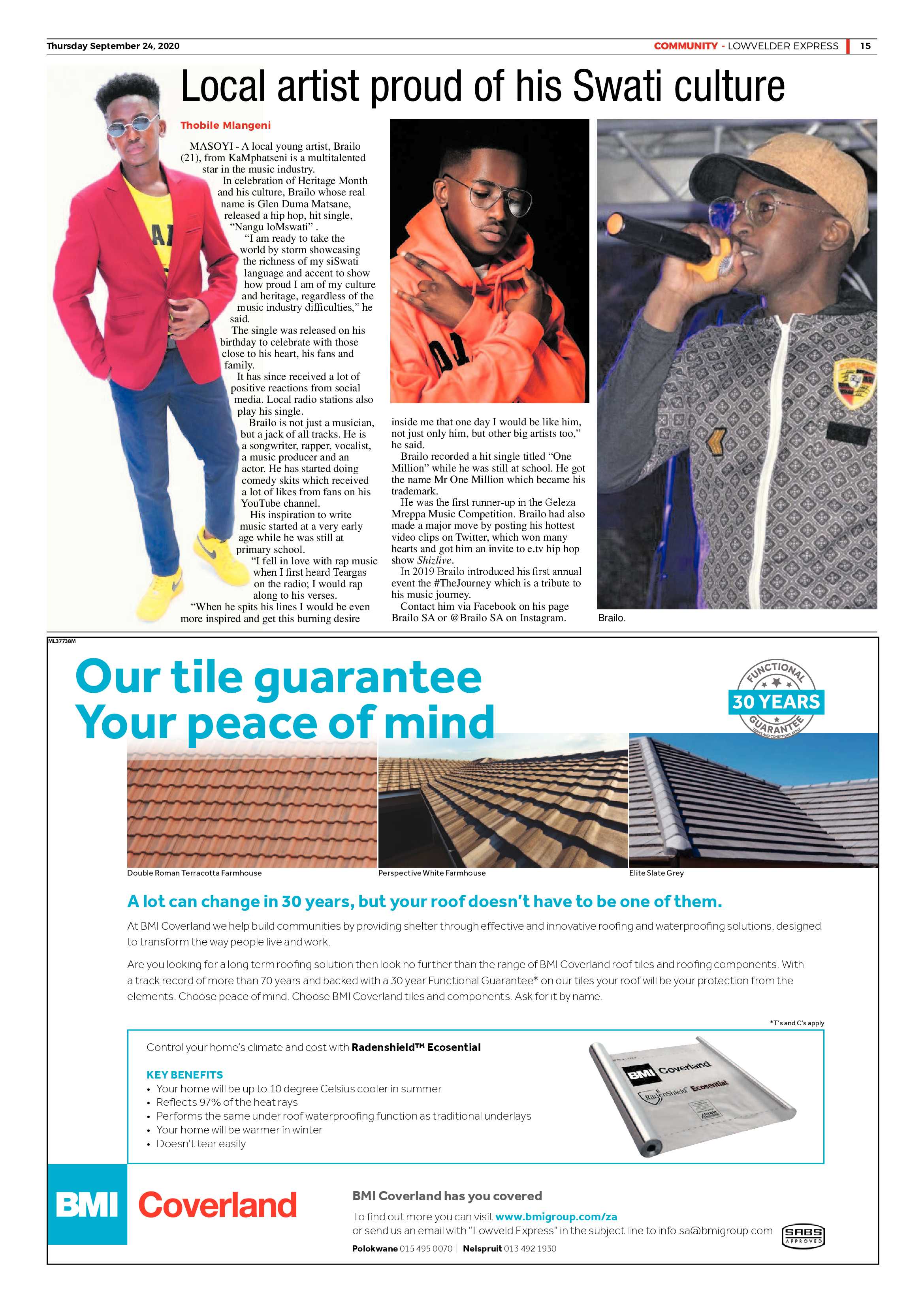 Lowvelder Express 24 September 2020 page 15