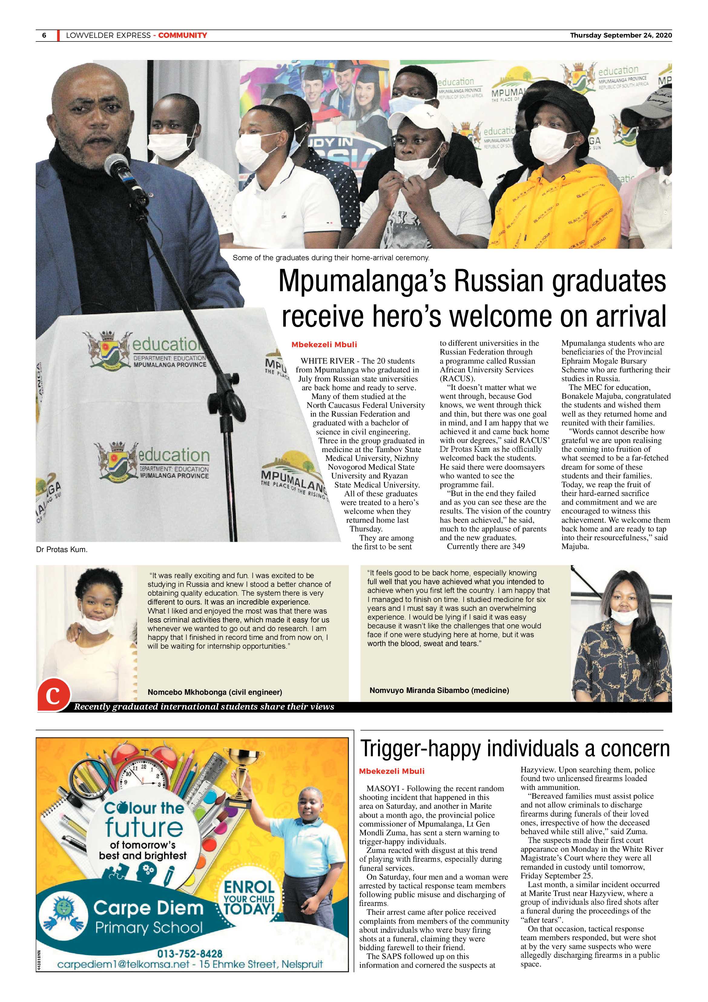 Lowvelder Express 24 September 2020 page 6