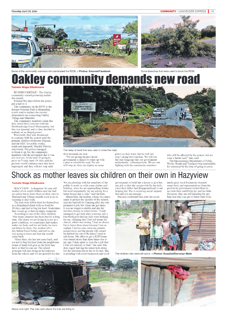 Lowvelder Express 25 April 2024 page 11