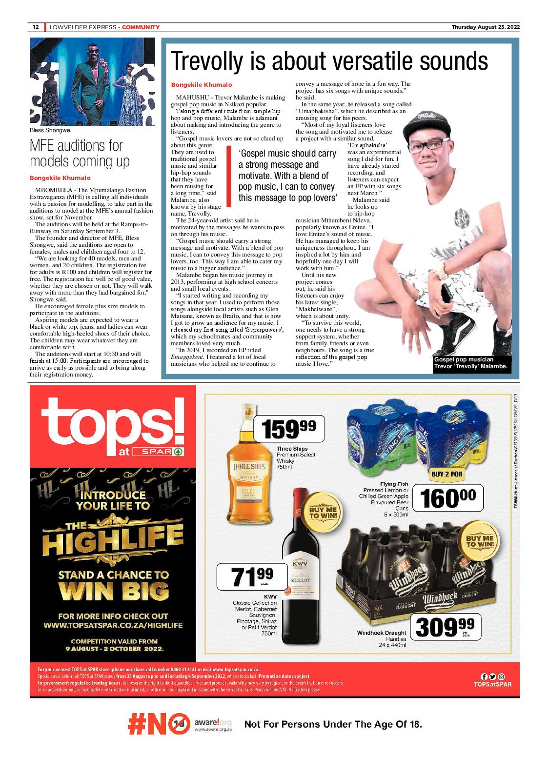 Lowvelder Express 25 August 2022 page 12
