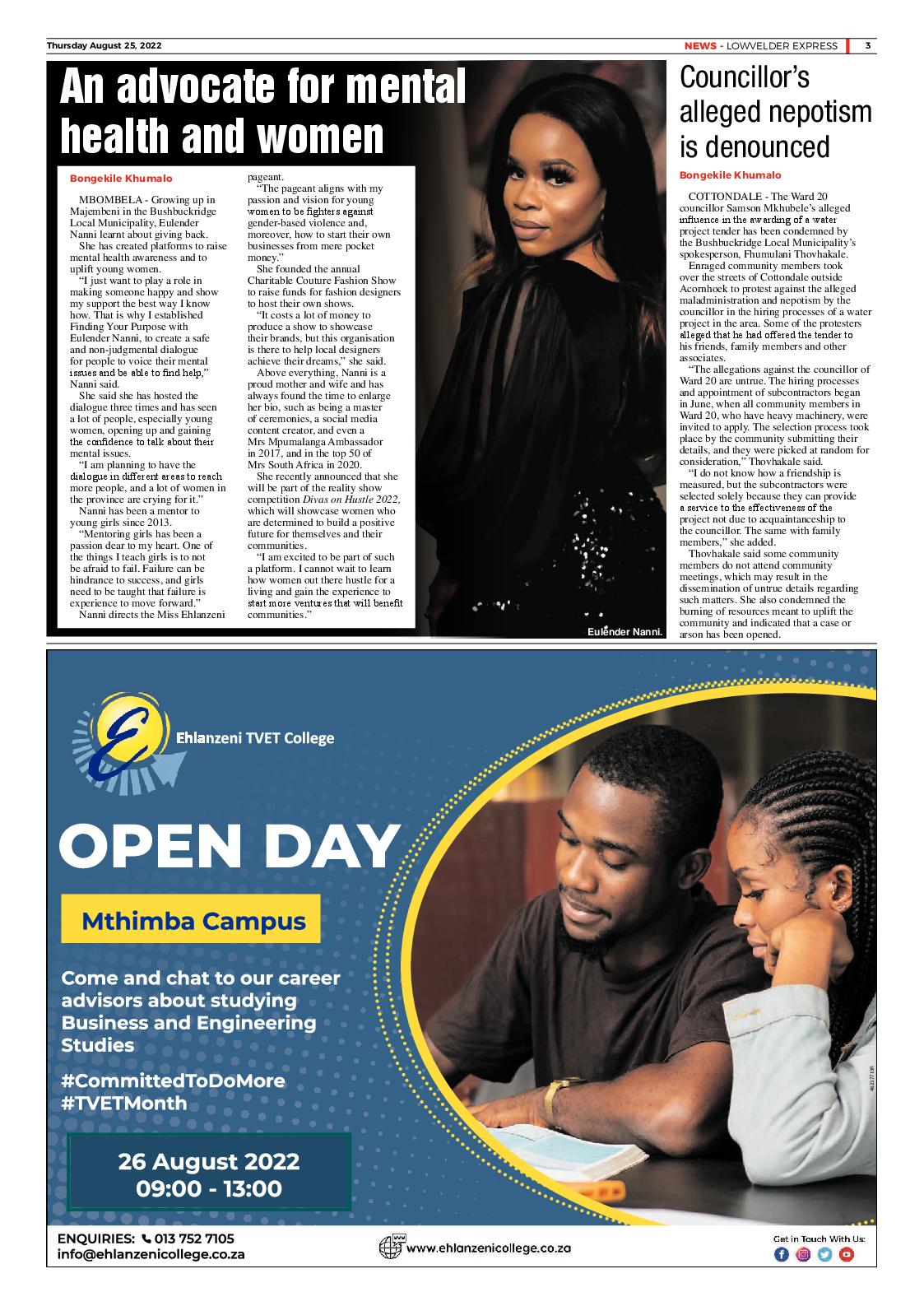 Lowvelder Express 25 August 2022 page 3