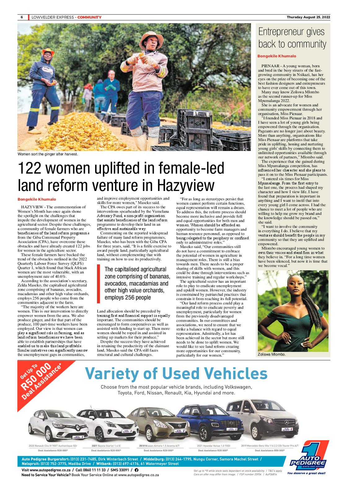 Lowvelder Express 25 August 2022 page 6