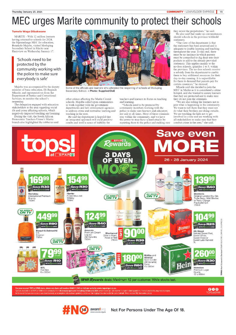 Lowvelder Express 25 January 2024 page 15