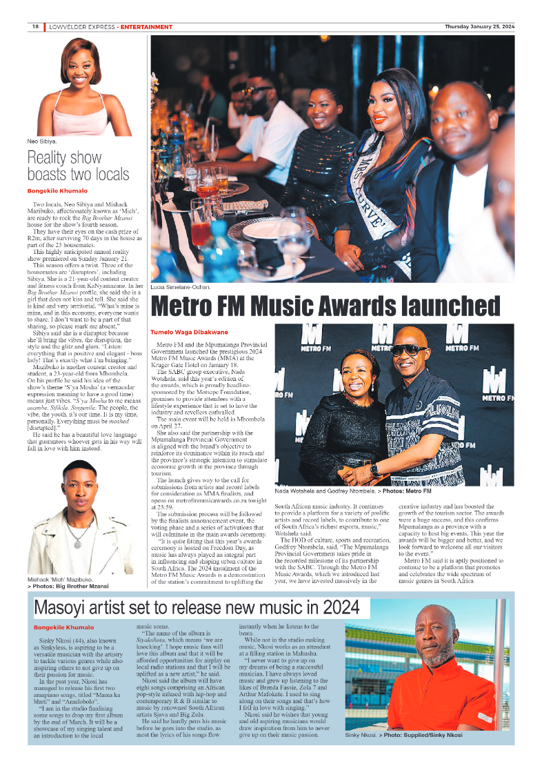 Lowvelder Express 25 January 2024 page 18