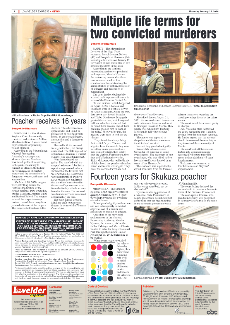 Lowvelder Express 25 January 2024 page 2