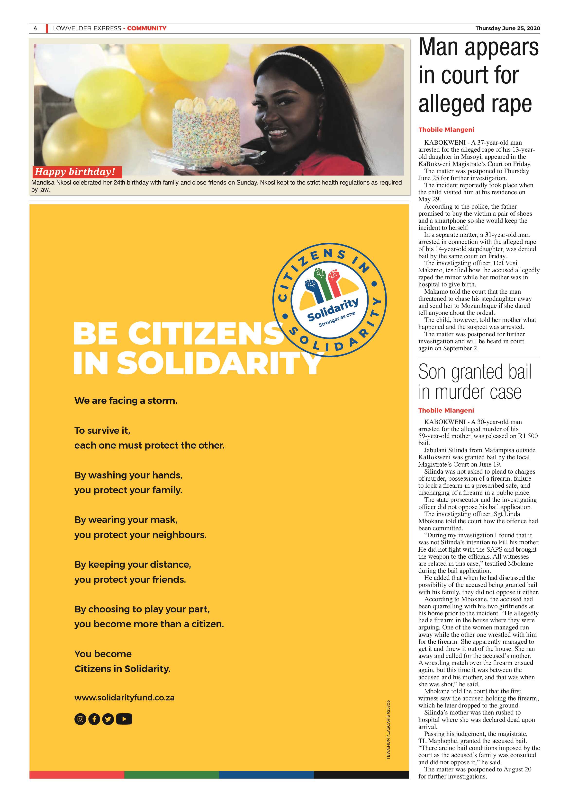 Lowvelder Express 25 June 2020 page 4