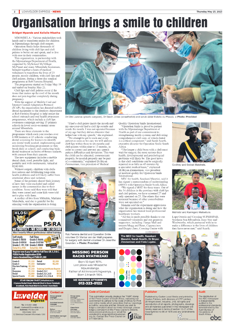Lowvelder Express 25 May 2023 page 2