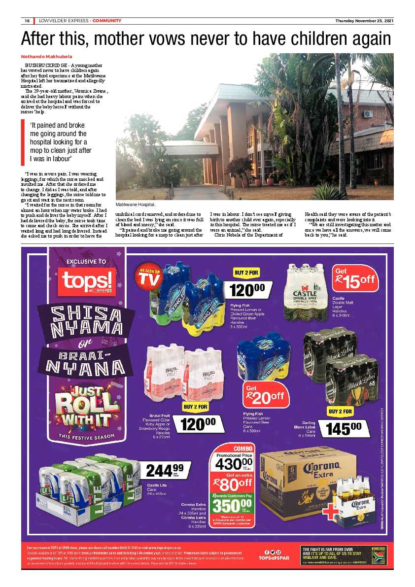 Lowvelder Express 25 November 2021 page 18