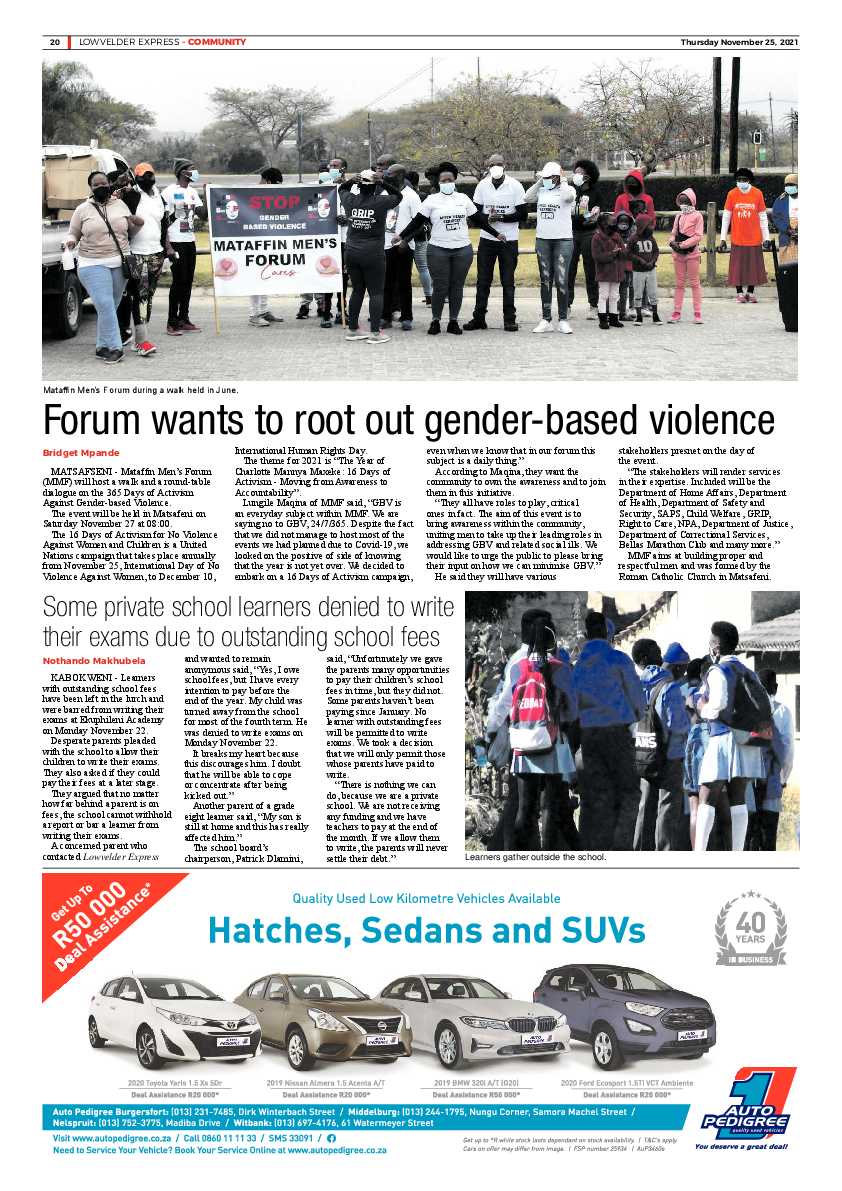 Lowvelder Express 25 November 2021 page 22