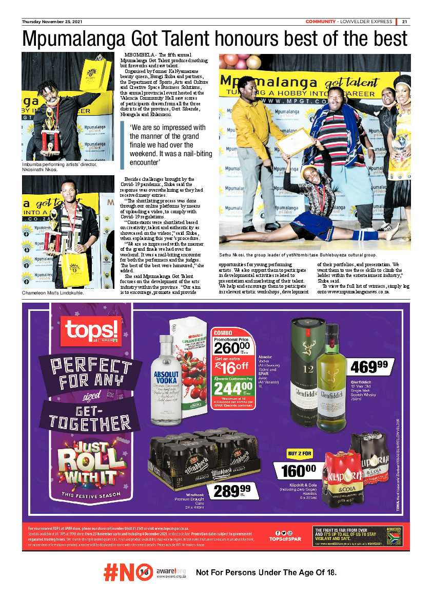Lowvelder Express 25 November 2021 page 23