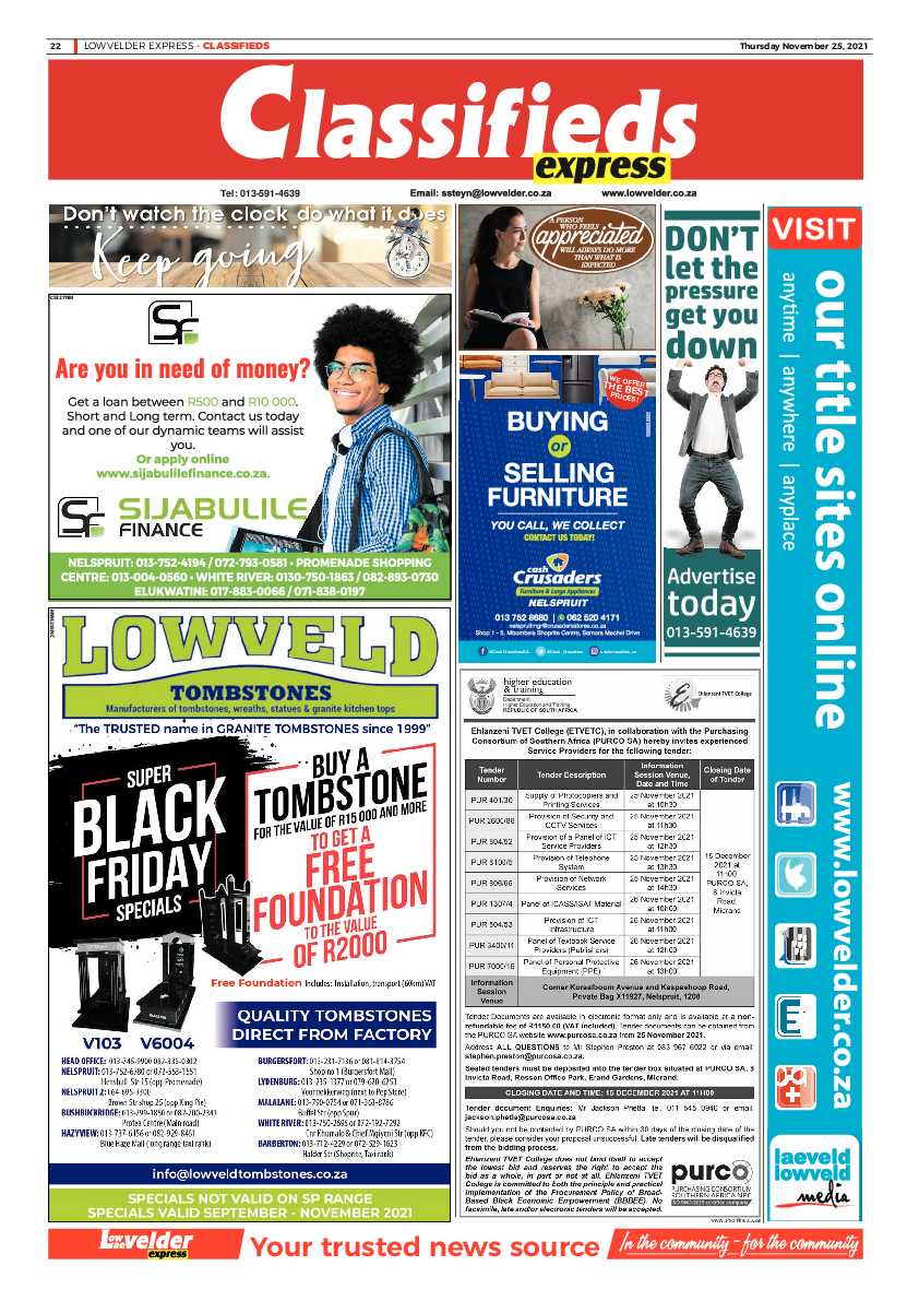 Lowvelder Express 25 November 2021 page 24