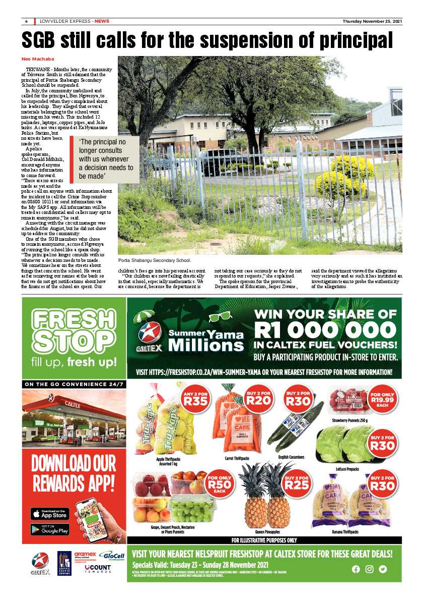 Lowvelder Express 25 November 2021 page 6