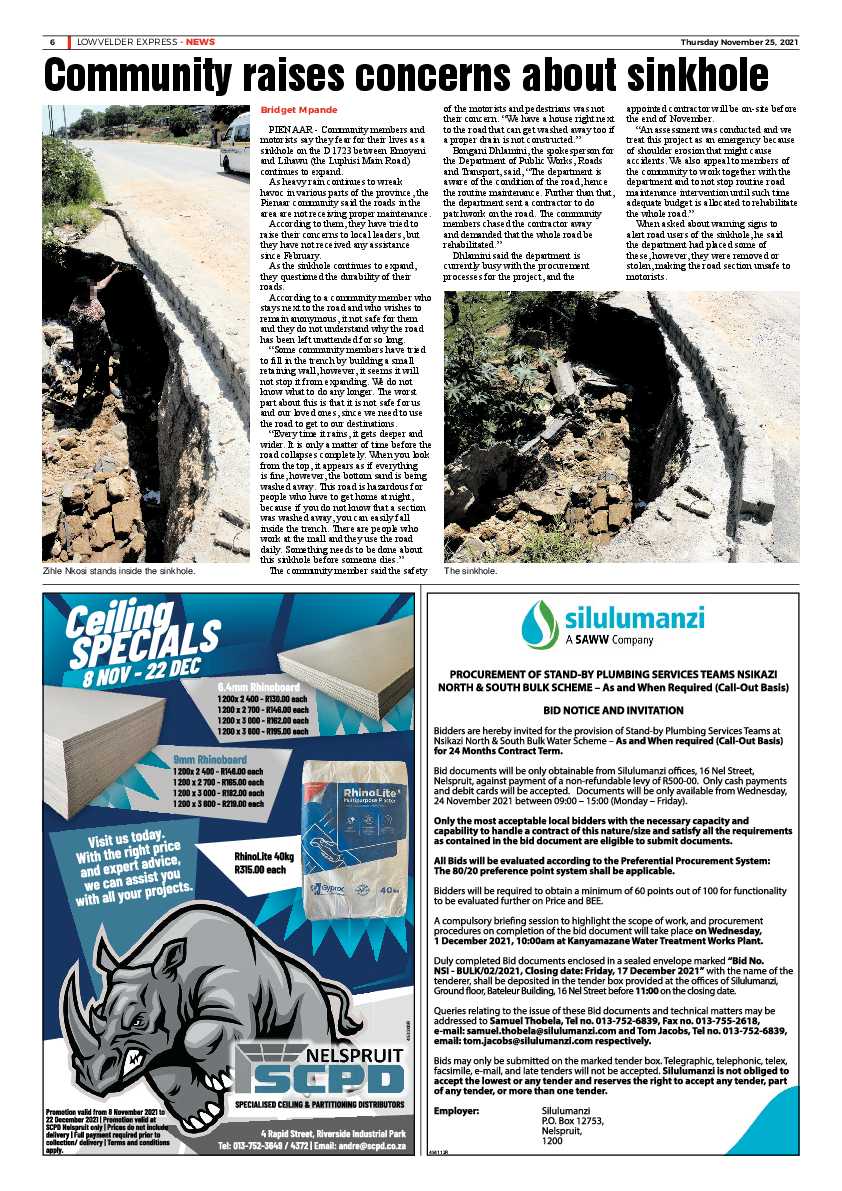 Lowvelder Express 25 November 2021 page 8