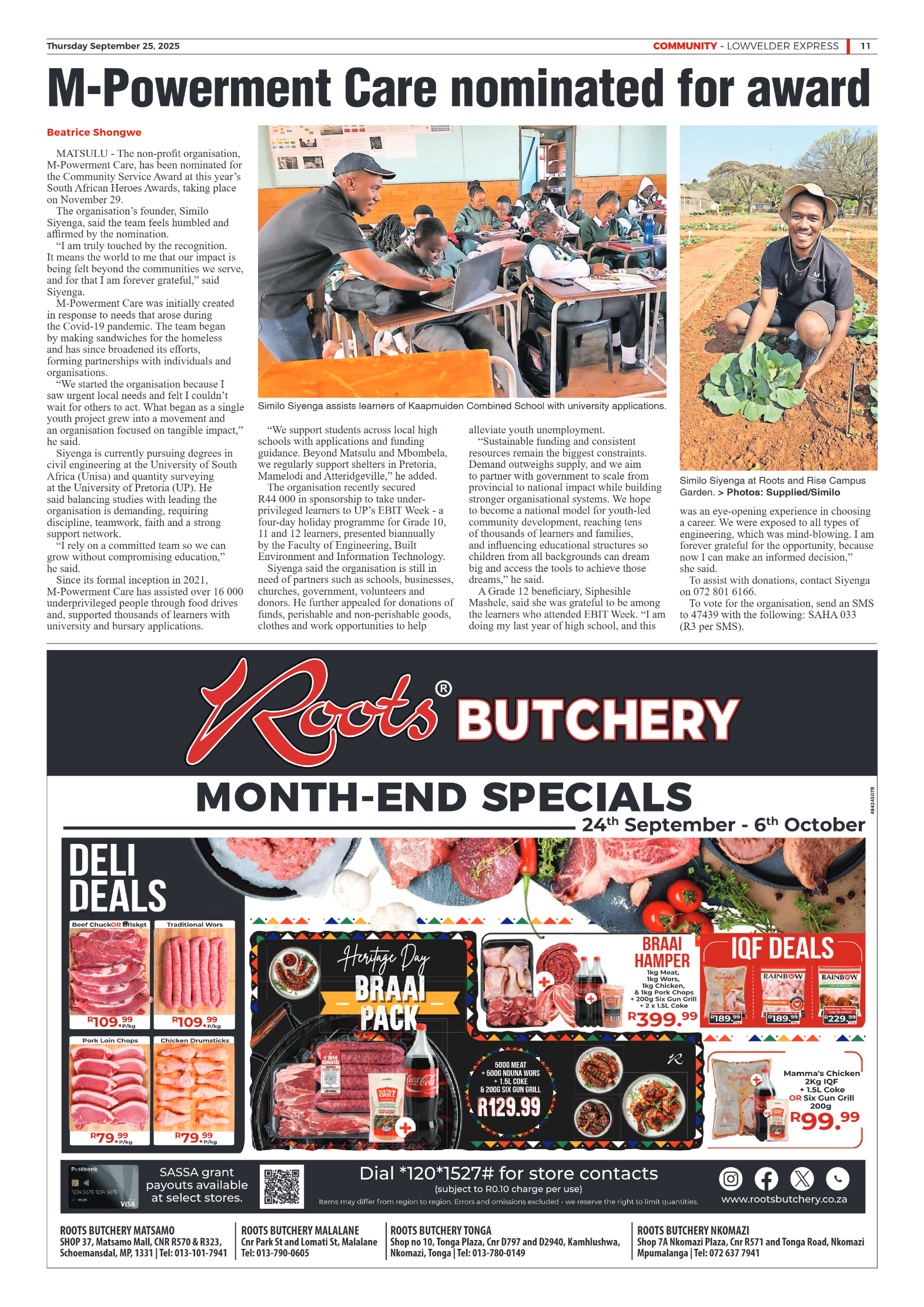 Lowvelder Express 25 September 2025 page 11