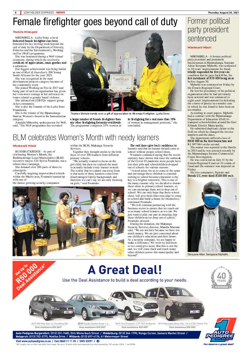 Lowvelder Express 26 August 2021 page 11