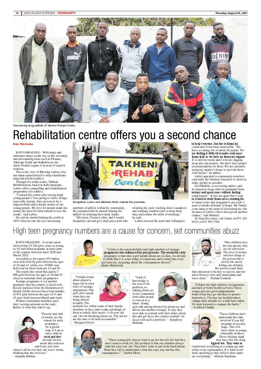 Lowvelder Express 26 August 2021 page 13
