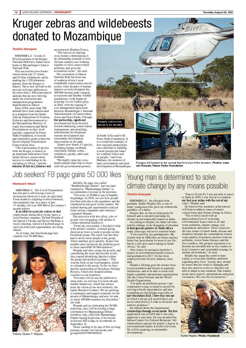 Lowvelder Express 26 August 2021 page 15