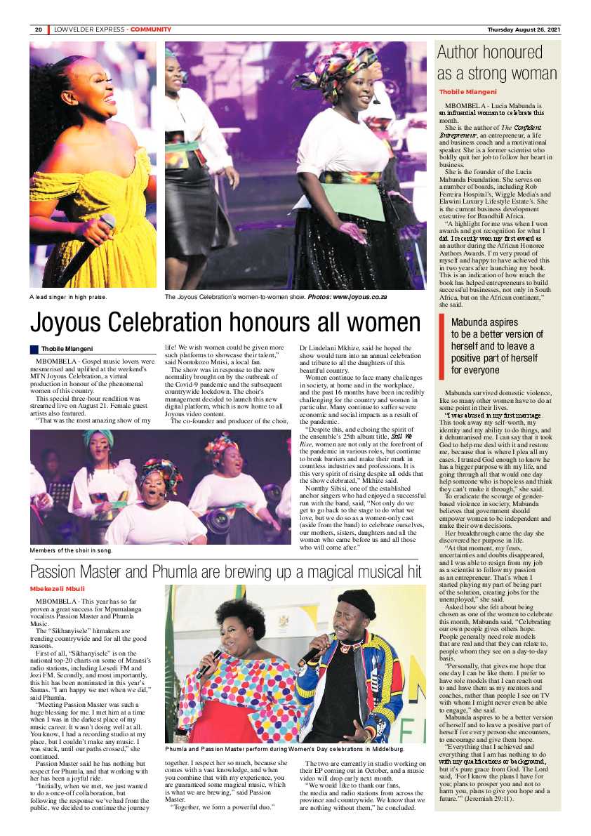 Lowvelder Express 26 August 2021 page 23