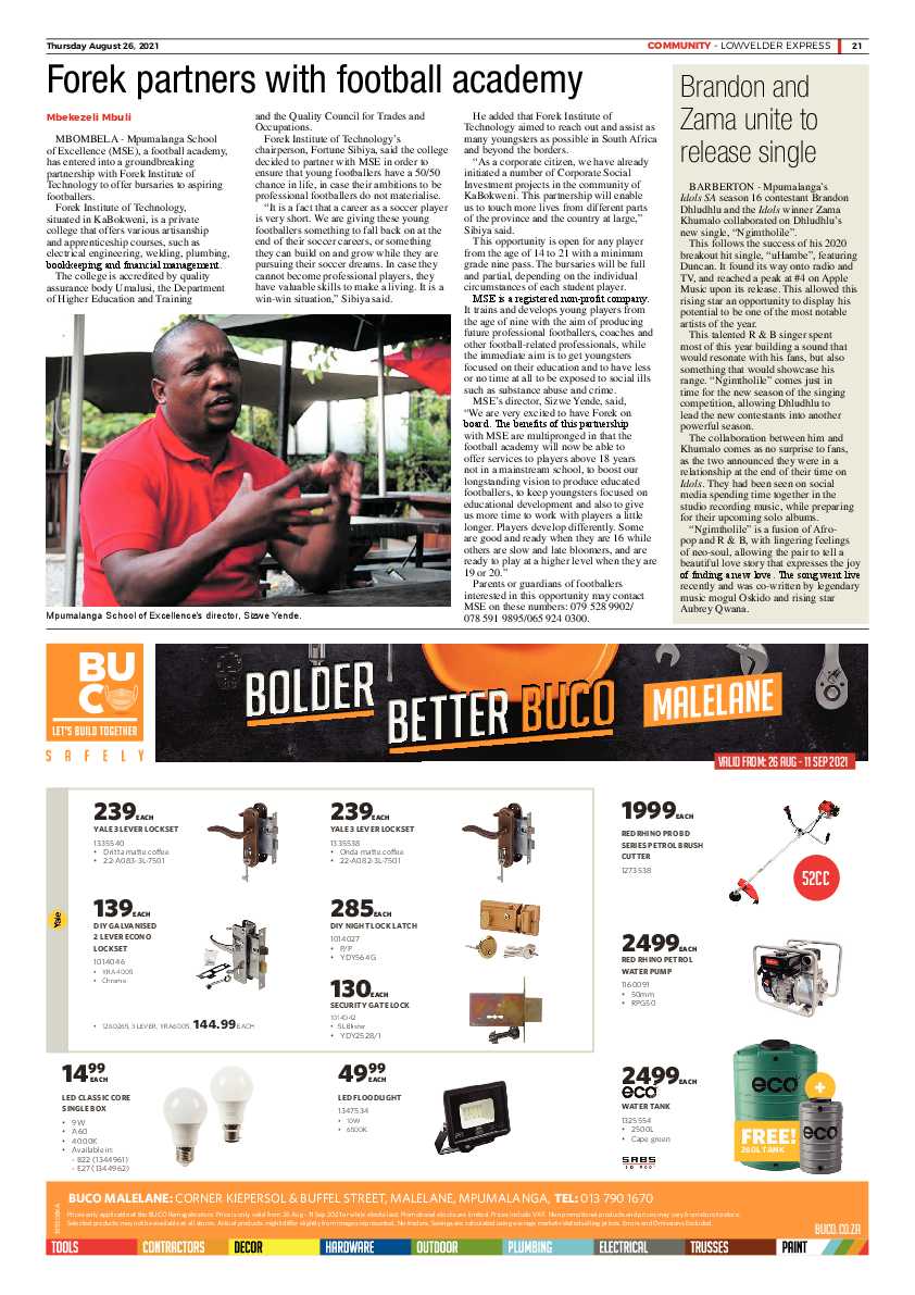 Lowvelder Express 26 August 2021 page 24