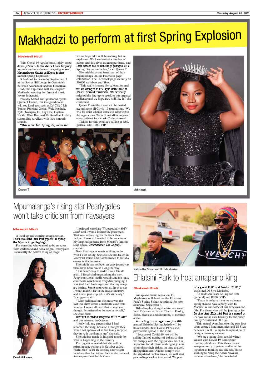 Lowvelder Express 26 August 2021 page 27