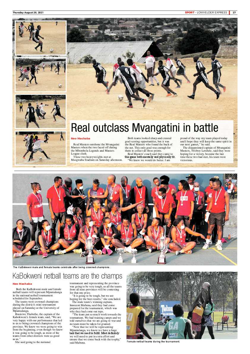 Lowvelder Express 26 August 2021 page 30