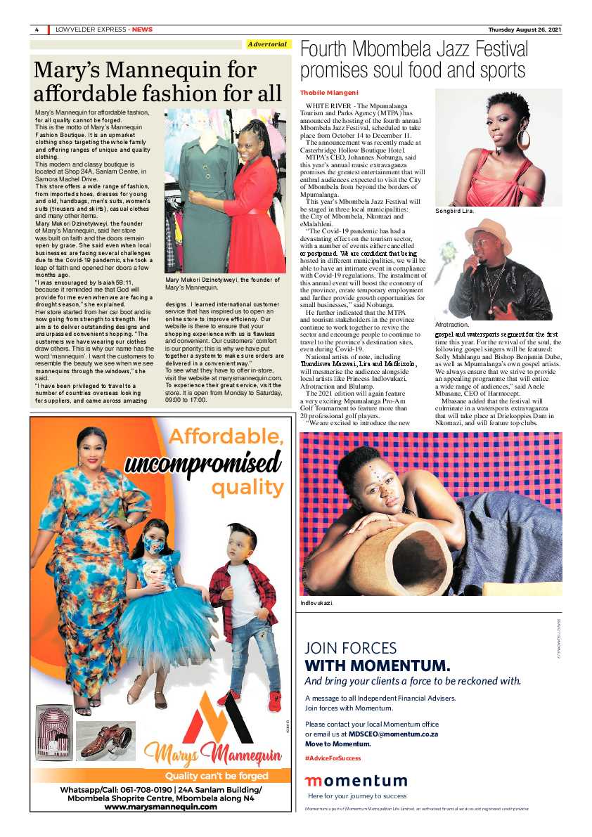 Lowvelder Express 26 August 2021 page 36