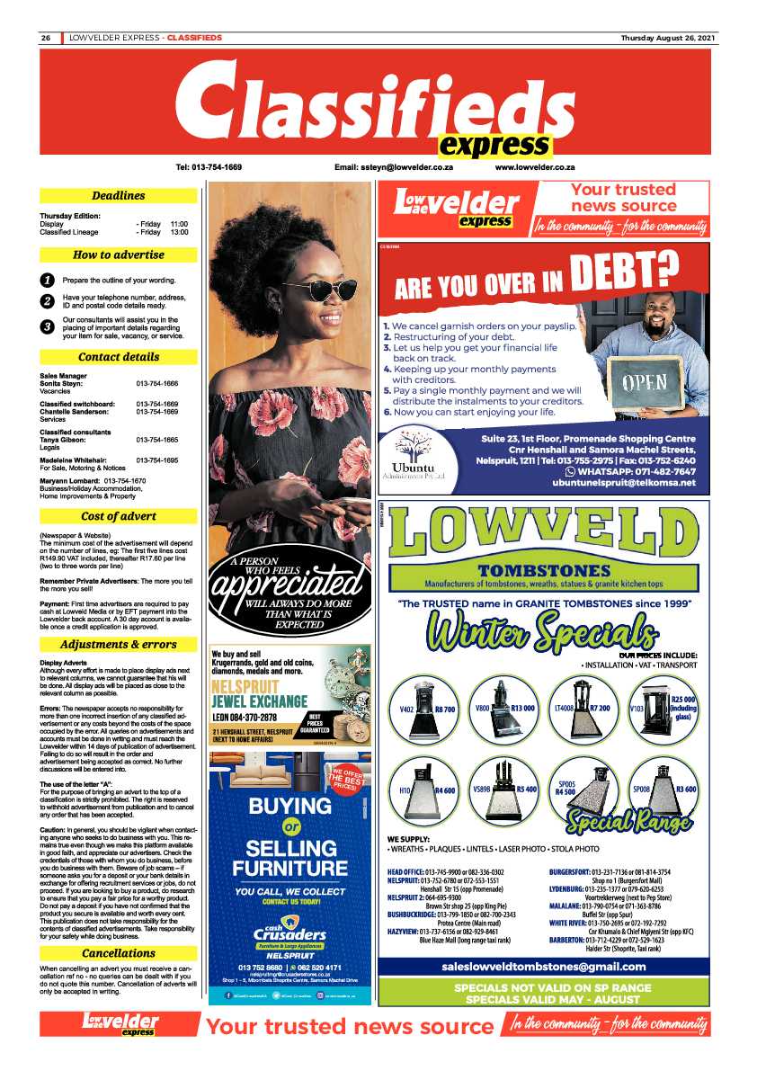 Lowvelder Express 26 August 2021 page 37