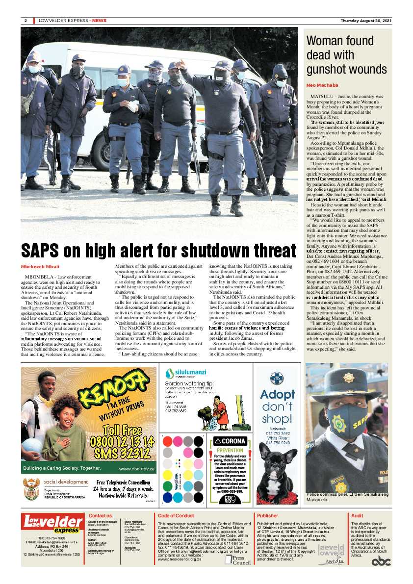 Lowvelder Express 26 August 2021 page 5