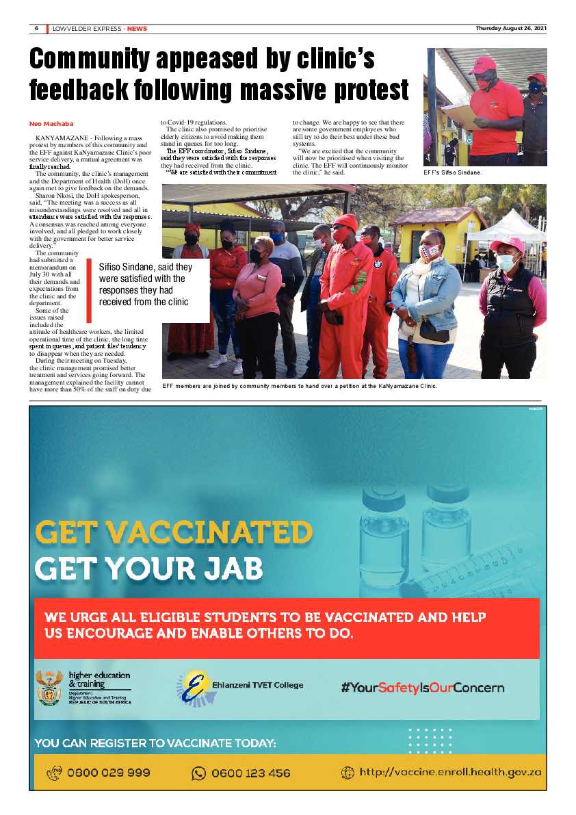 Lowvelder Express 26 August 2021 page 9