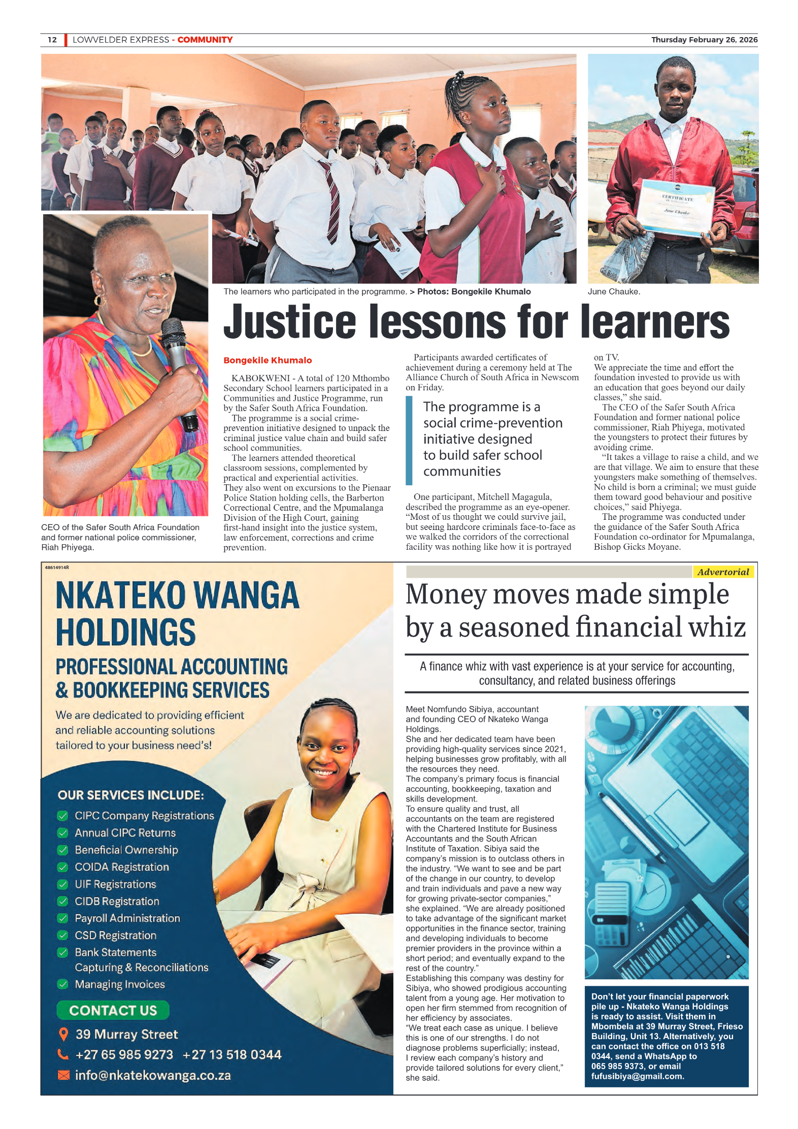 Lowvelder Express 26 February 2026 page 12