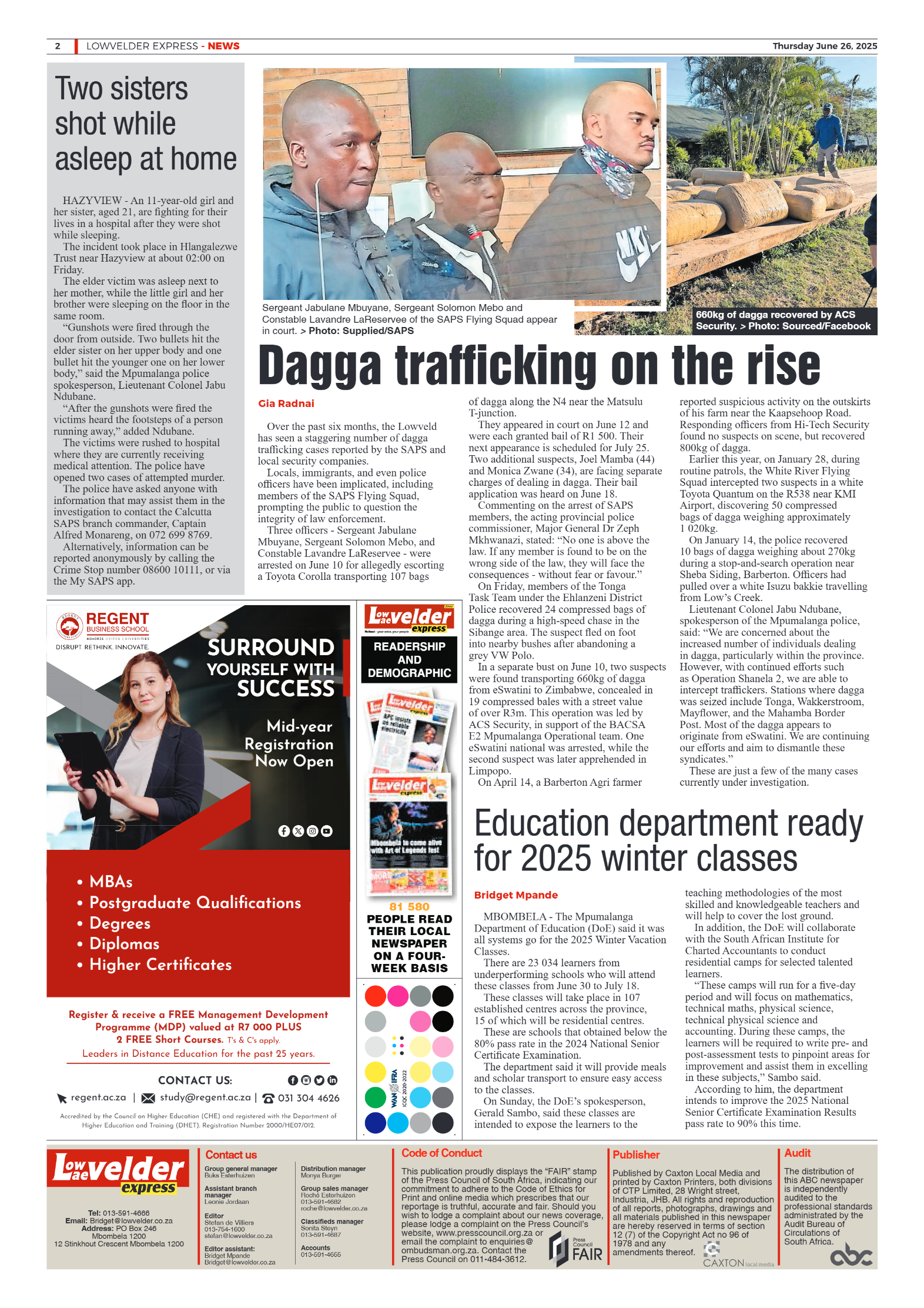 Lowvelder Express 26 June 2025 page 2