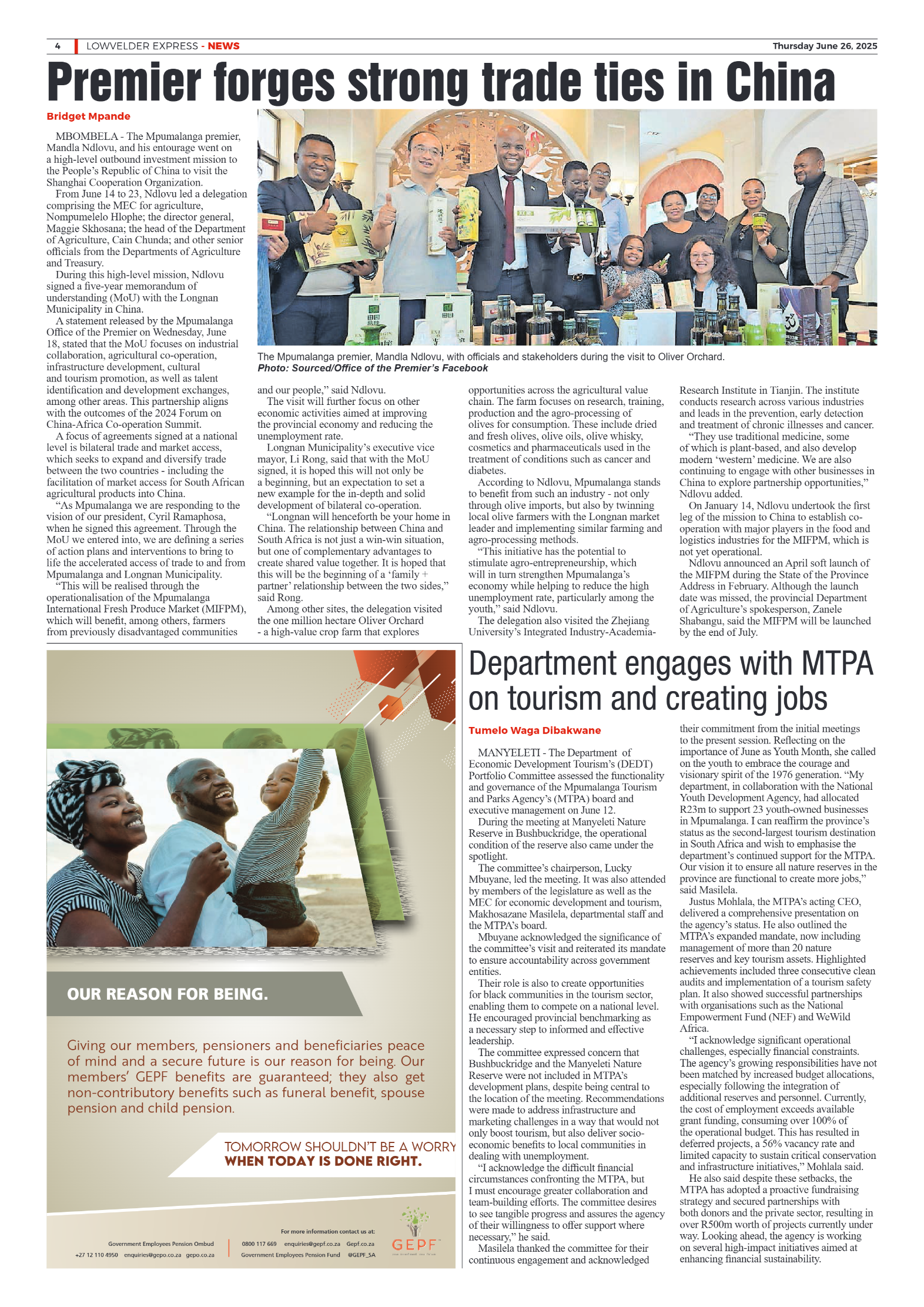 Lowvelder Express 26 June 2025 page 4