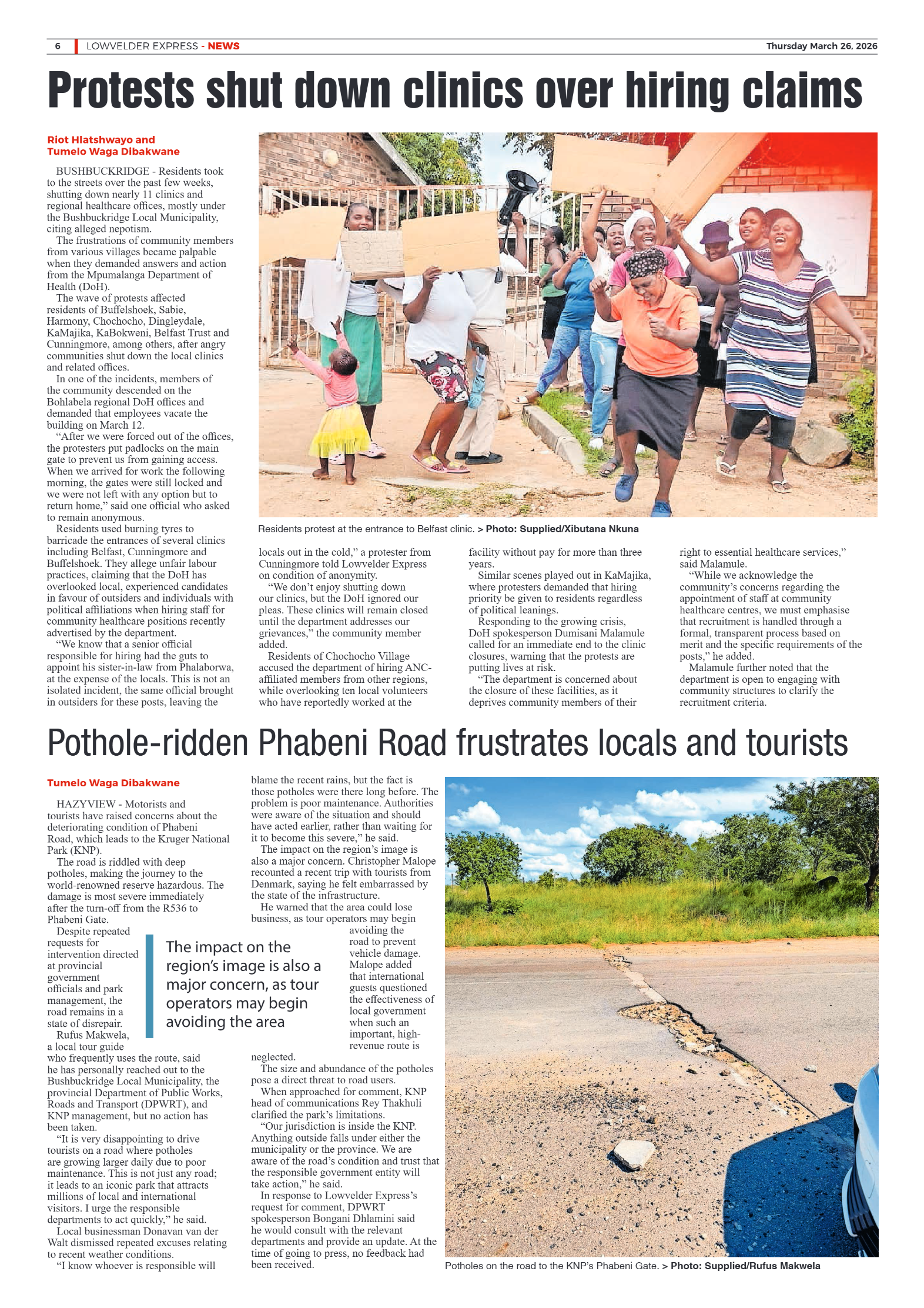 Lowvelder Express 26 March 2026 page 6