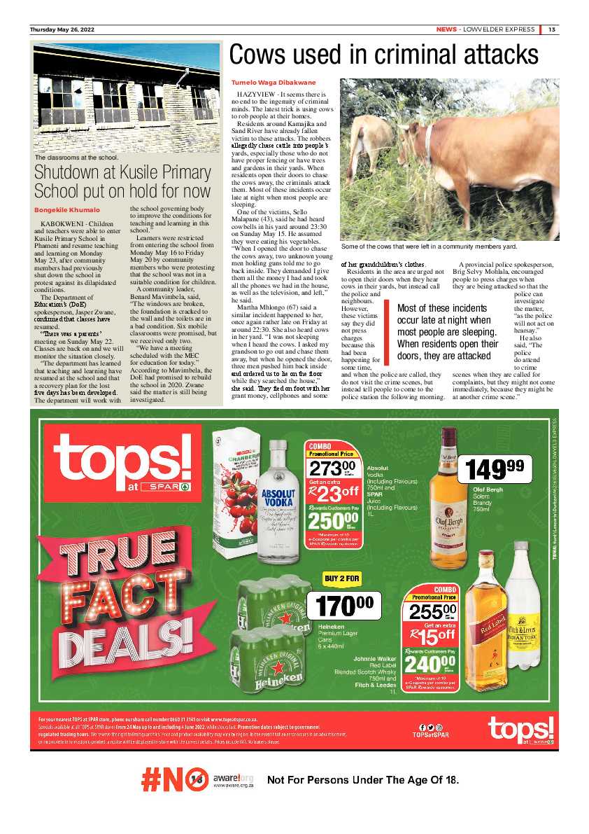 Lowvelder Express 26 May 2022 page 13