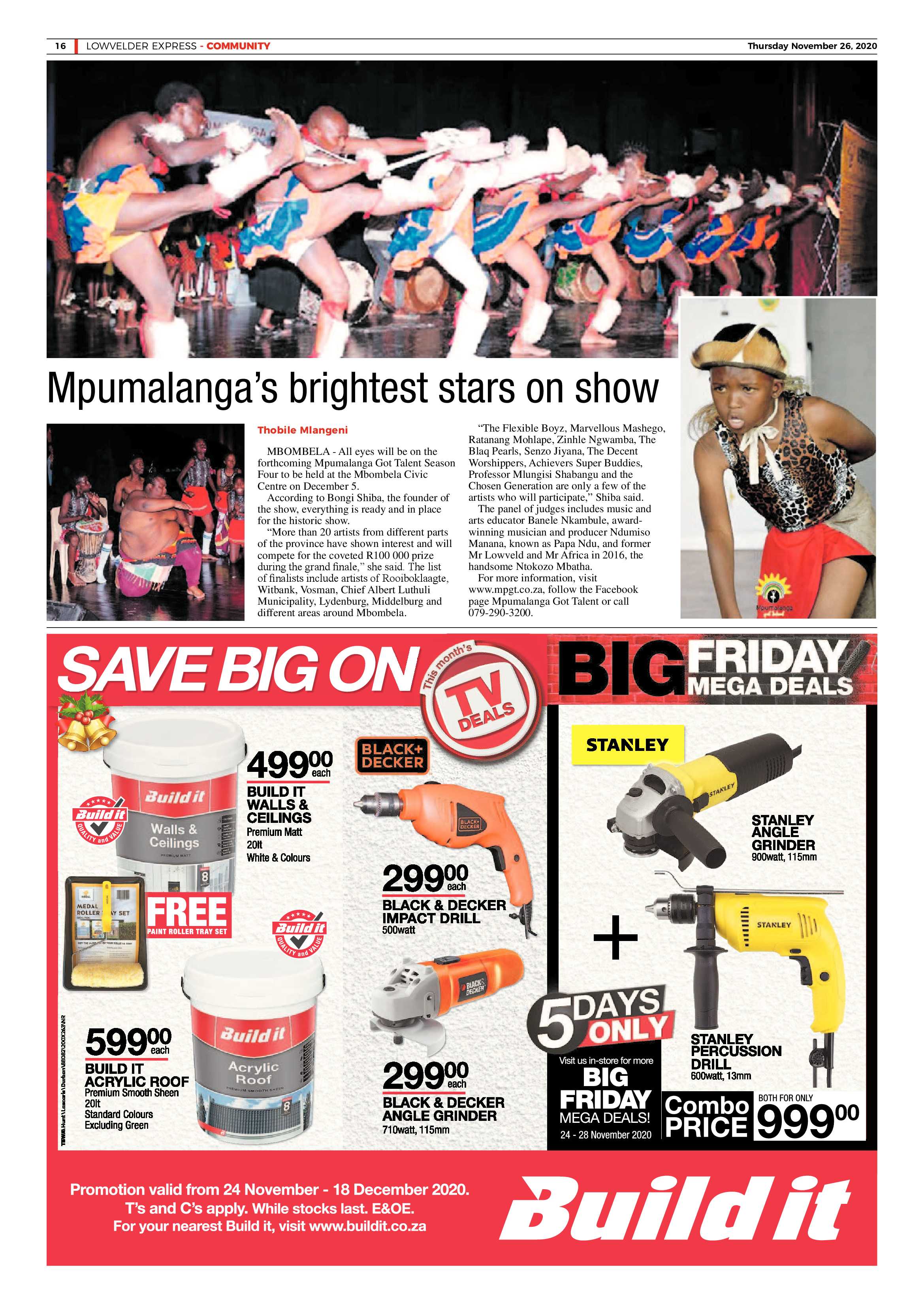 Lowvelder Express 26 November 2020 page 16