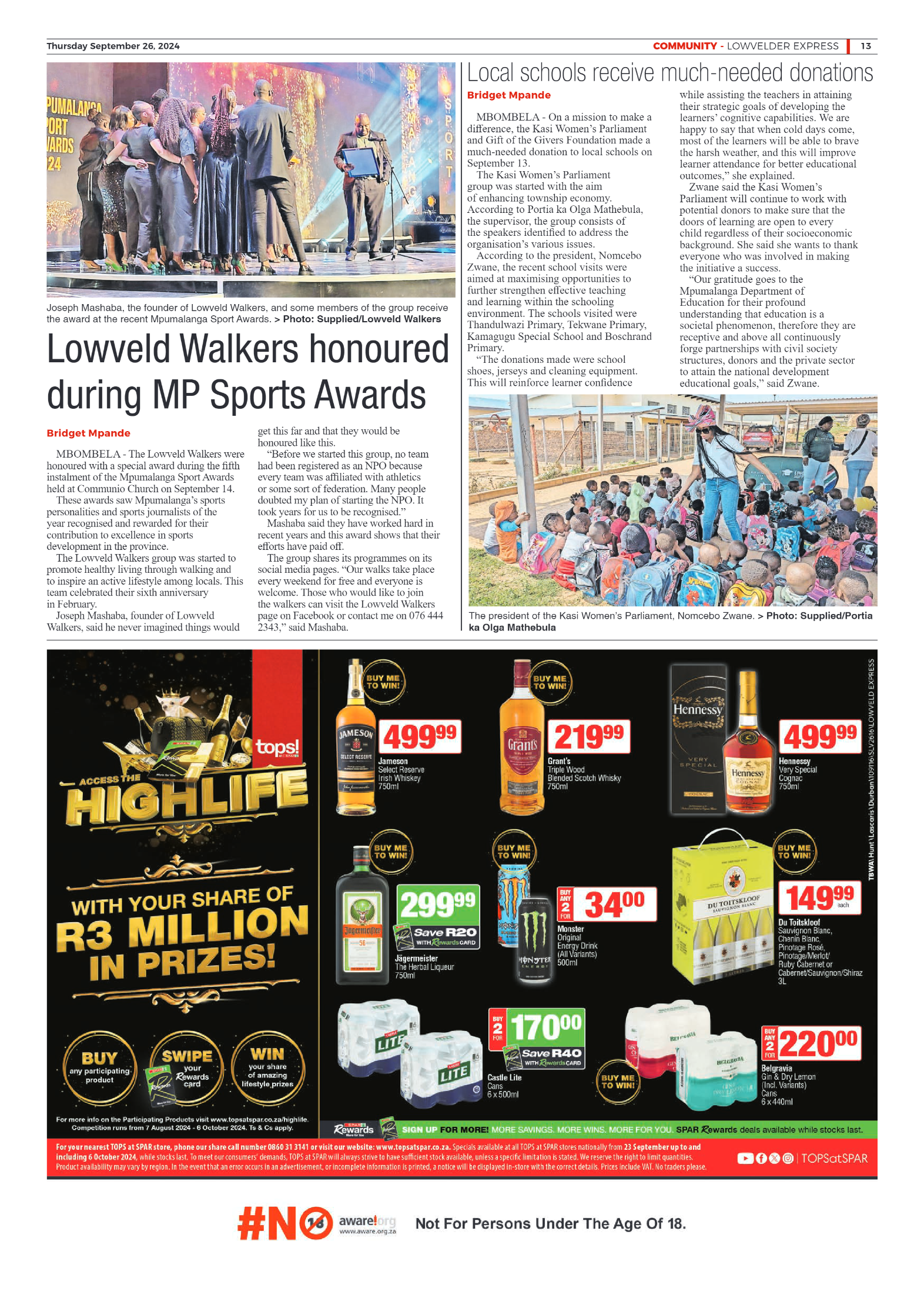 Lowvelder Express 26 September 2024 page 13