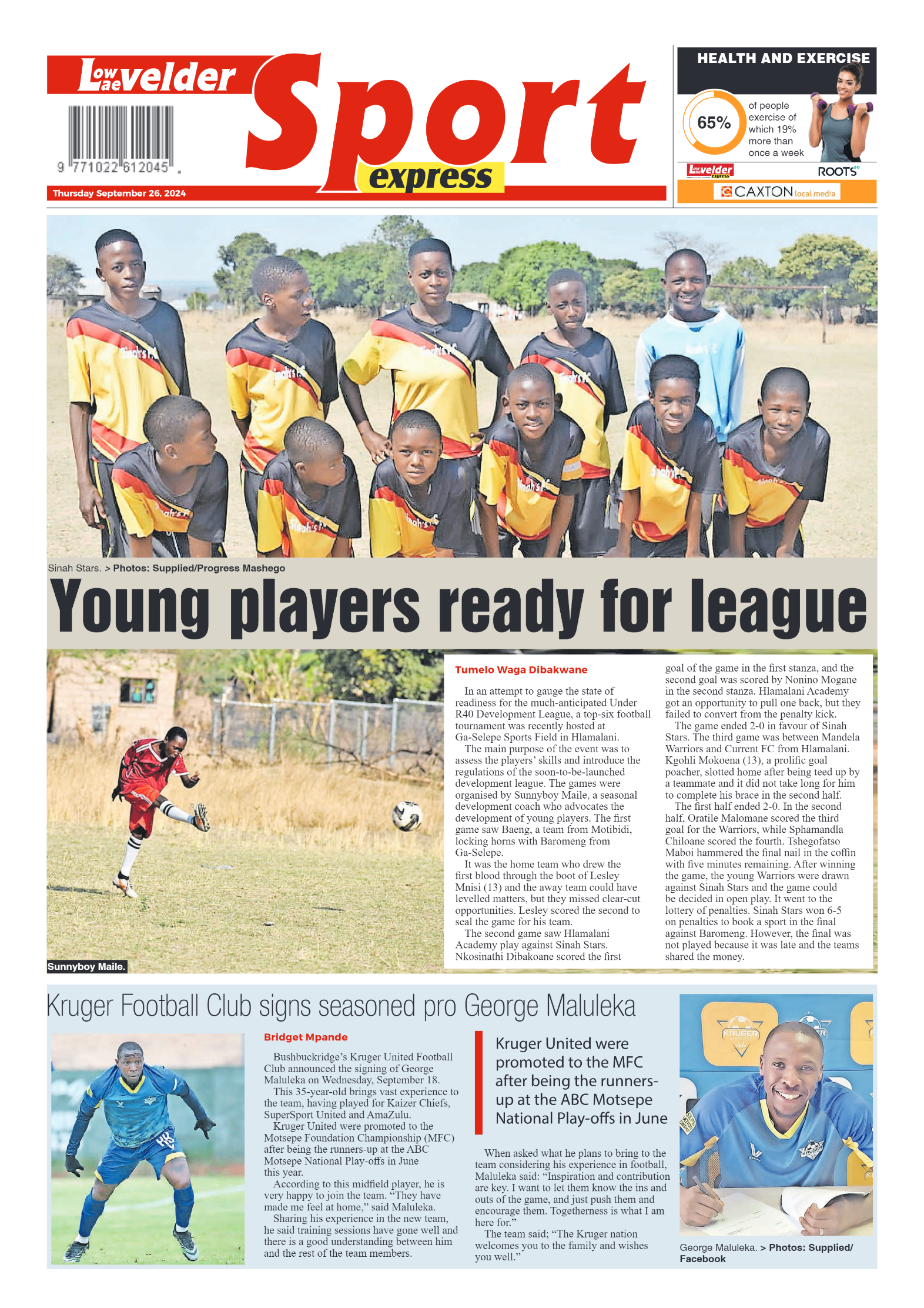 Lowvelder Express 26 September 2024 page 20
