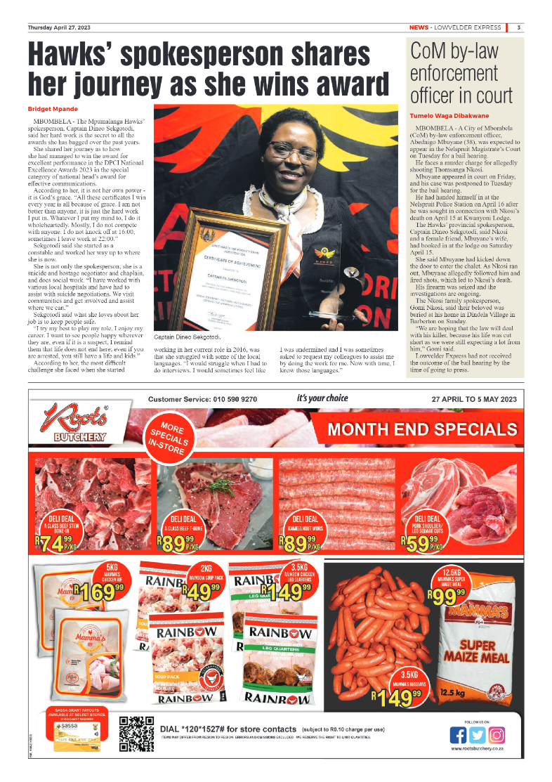 Lowvelder Express 27 April 2023 page 3