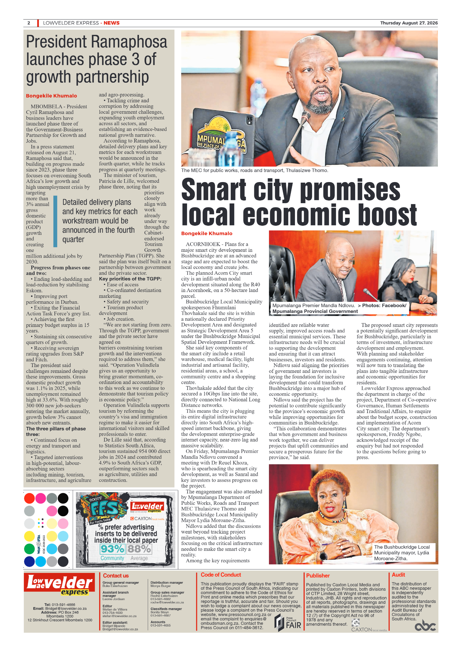 Lowvelder Express 27 August 2026 page 2