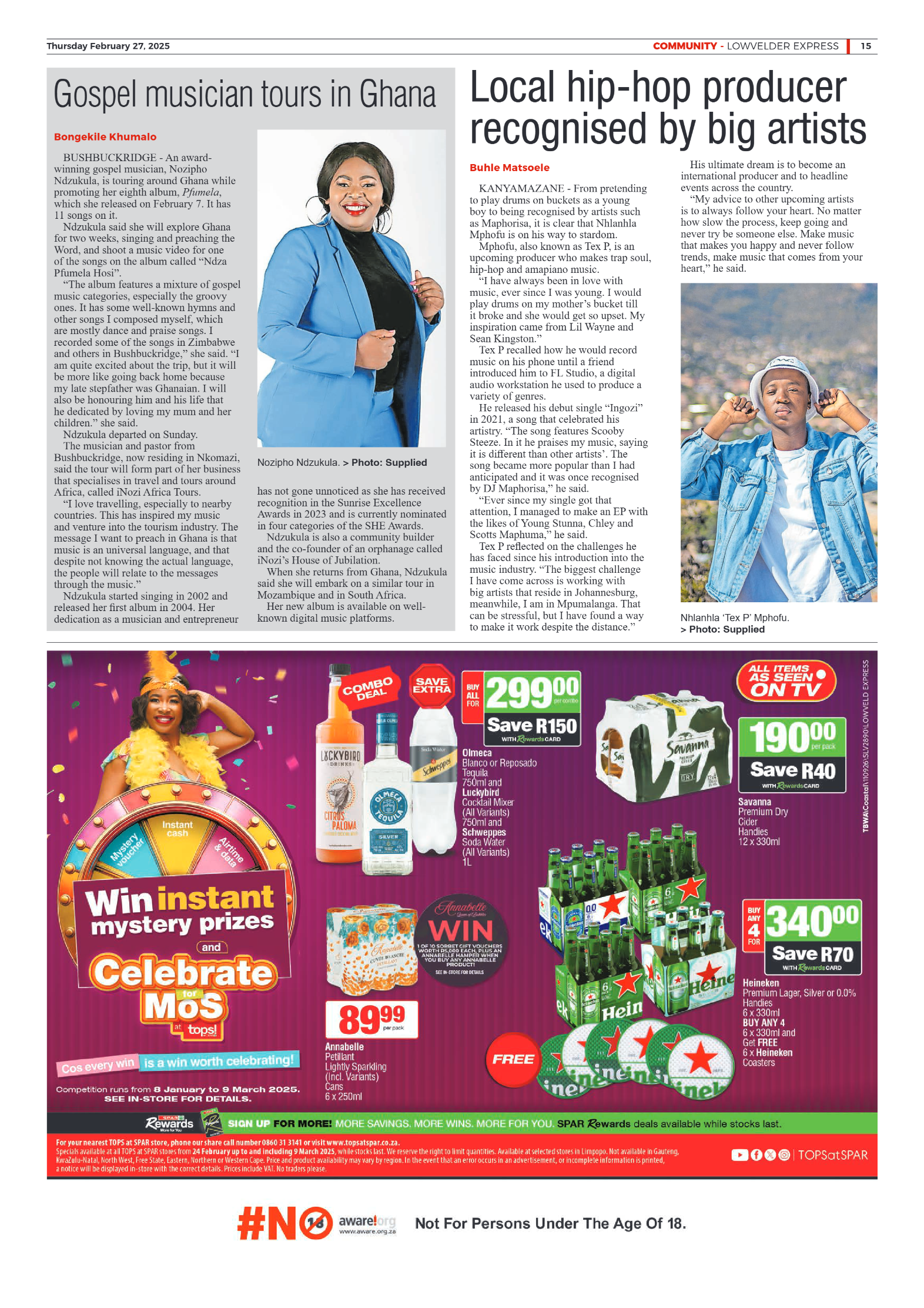 Lowvelder Express 27 February 2025 page 15