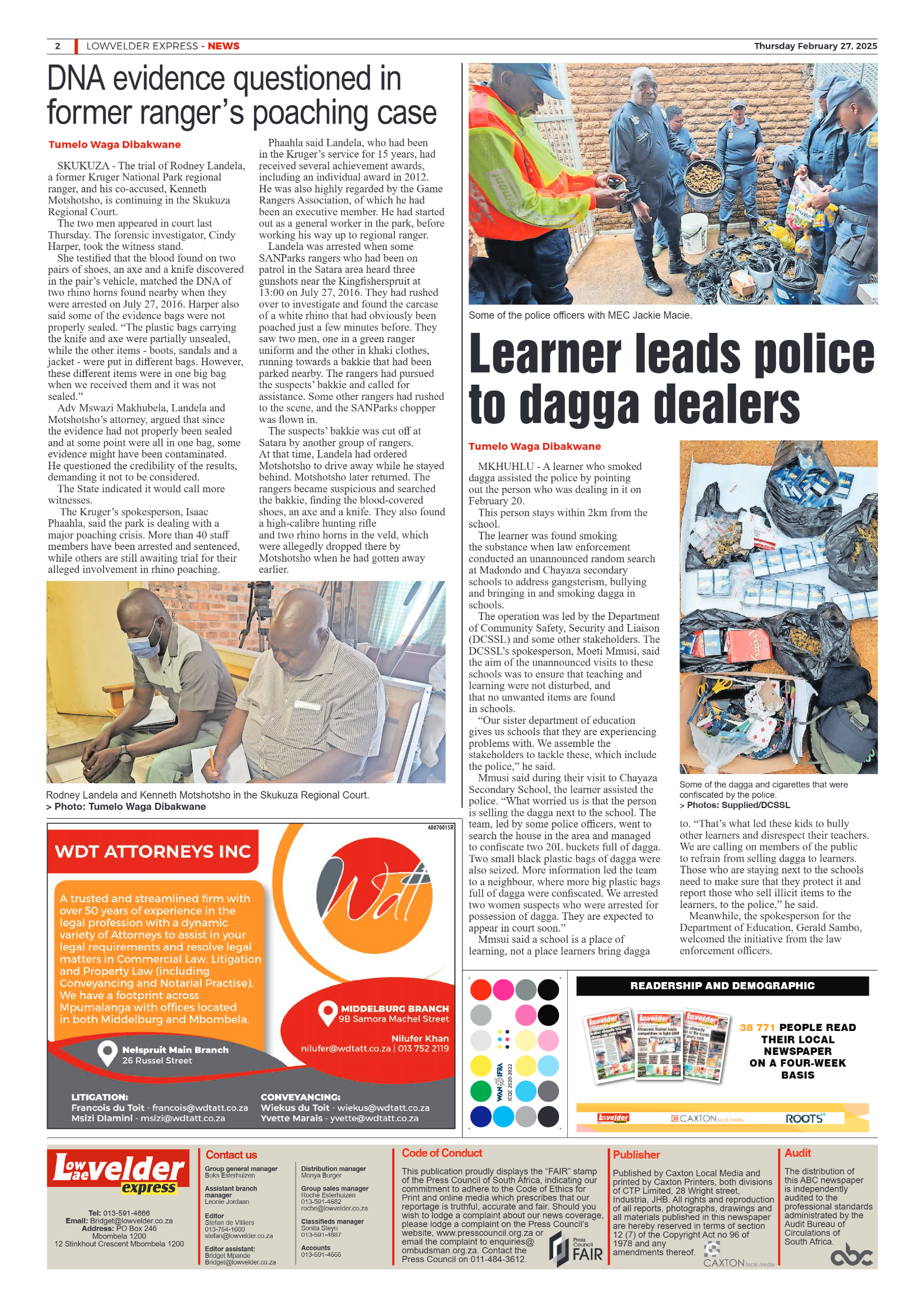Lowvelder Express 27 February 2025 page 2